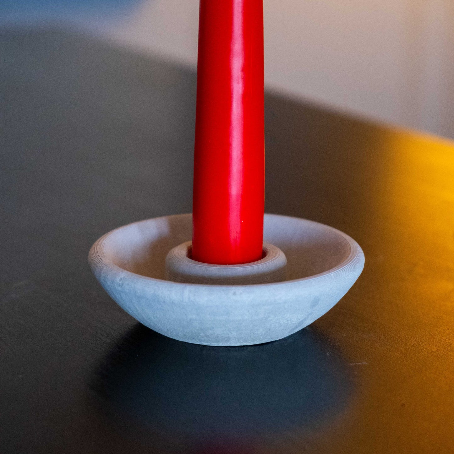 CONCRETE ROUND CANDLE HOLDER