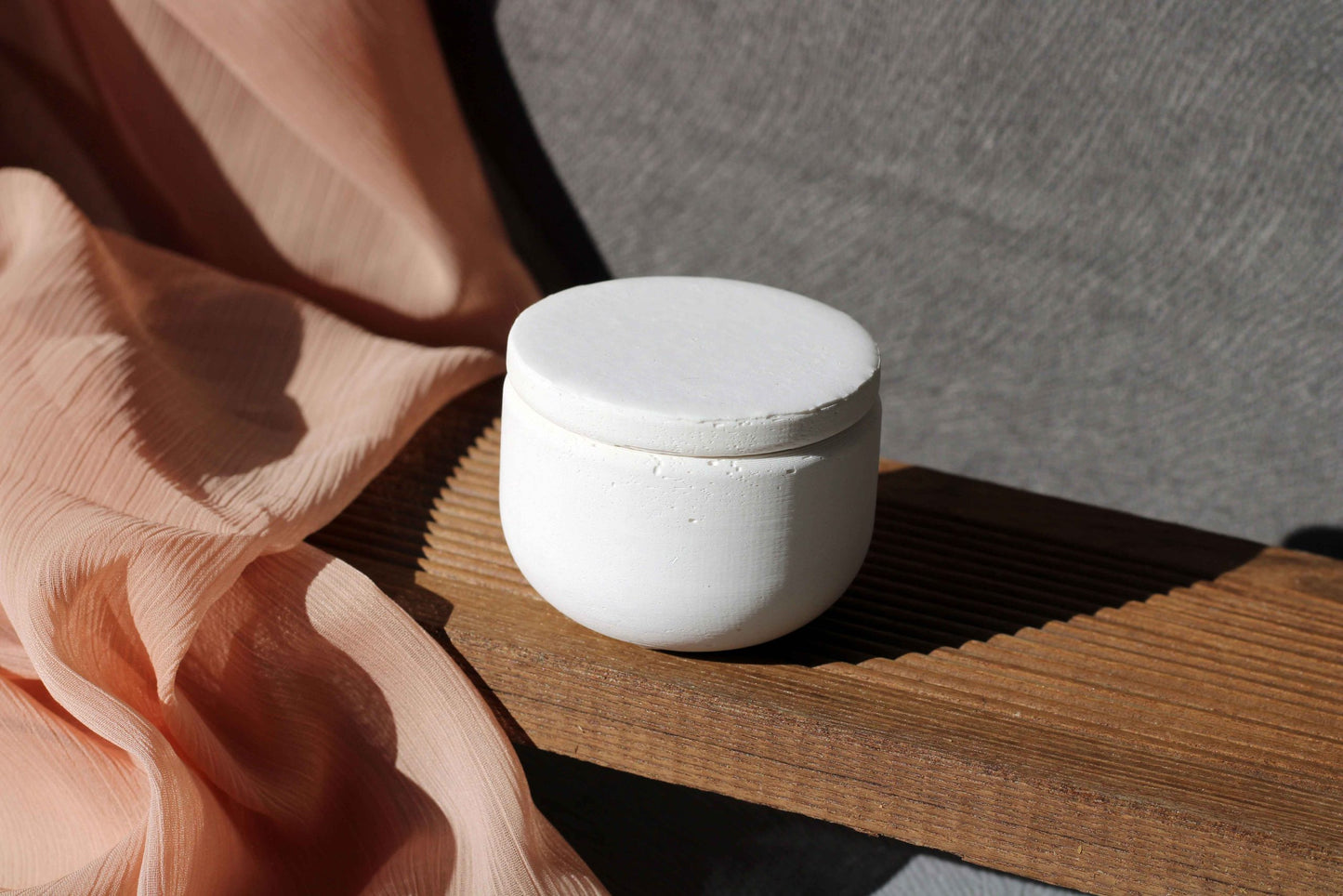 CONCRETE SMALL JEWELRY HOLDER, CONCRETE TEALIGHT HOLDER